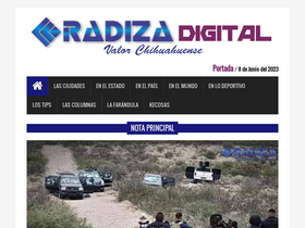 'radiza.com.mx' screenshot