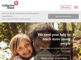 'collectiveshout.org' screenshot