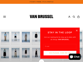 VAN BRUSSEL website screenshot