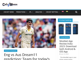 'cricnerds.com' screenshot