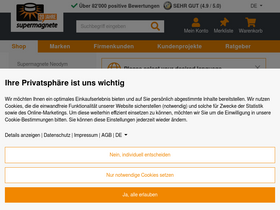 'supermagnete.ch' screenshot