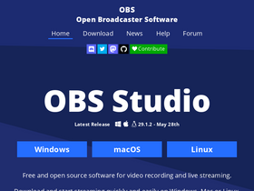 'obsproject.com' screenshot