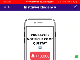Instaworldagency website screenshot