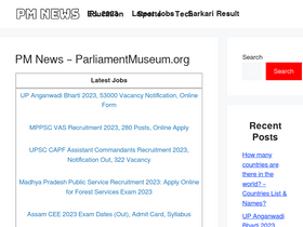 'parliamentmuseum.org' screenshot
