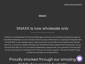 snaxx.com.au homepage screenshot
