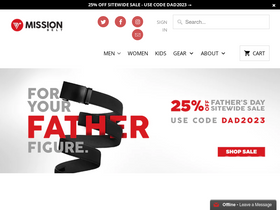 'missionbelt.com' screenshot
