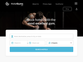 'hotelgyms.com' screenshot