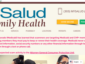 'saludclinic.org' screenshot