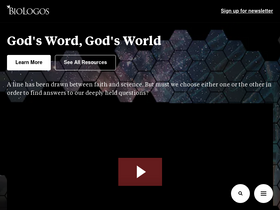 'biologos.org' screenshot