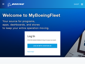 'myboeingfleet.com' screenshot