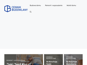 'cennikbudowlany.pl' screenshot