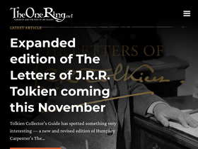 'theonering.net' screenshot