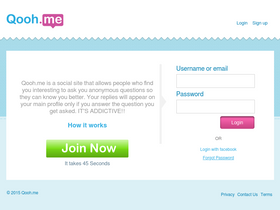 'qooh.me' screenshot