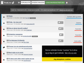 'freak.no' screenshot