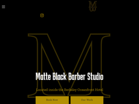 matteblackhair.com homepage screenshot