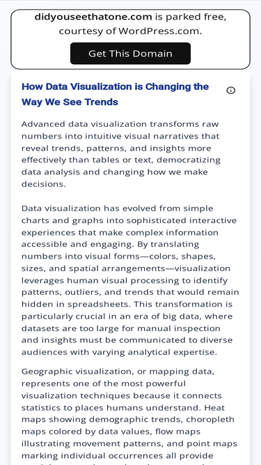 didyouseethatone.com