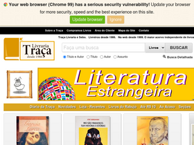 'traca.com.br' screenshot