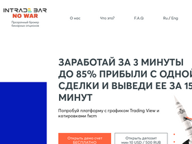 'intrade.bar' screenshot