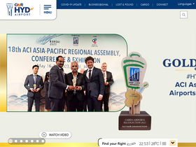 'hyderabad.aero' screenshot