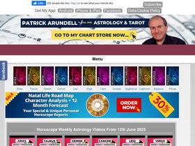 'patrickarundell.com' screenshot