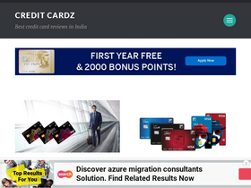 'creditcardz.in' screenshot