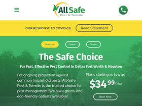 'all-safe-pest.com' screenshot