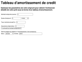 'tableau-amortissement.org' screenshot