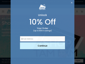 'shoptamfam.com' screenshot