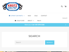 kreitzovaltrackparts.com homepage screenshot
