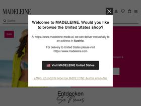 'madeleine-mode.at' screenshot
