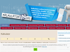 'kalkulator.in.rs' screenshot
