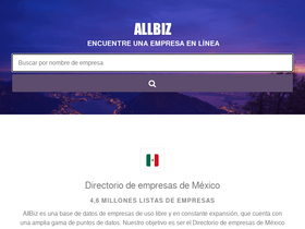 'allbiz.mx' screenshot