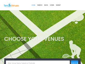 'tennisvenues.com.au' screenshot