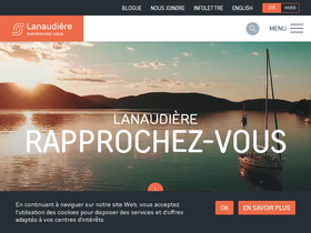 'lanaudiere.ca' screenshot