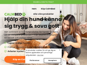 Calmbed homepage screenshot