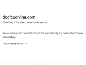 'docfcuonline.com' screenshot