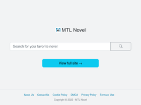 'mtlnovel.me' screenshot