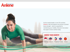 'anlene.com' screenshot