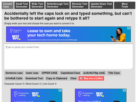 'convertcase.net' screenshot