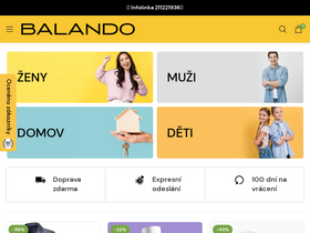 'balando.cz' screenshot