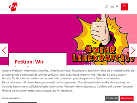 'gew.de' screenshot