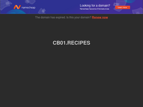 'cb01.recipes' screenshot