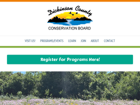 'dickinsoncountyconservationboard.com' screenshot