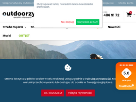 'outdoorzy.pl' screenshot