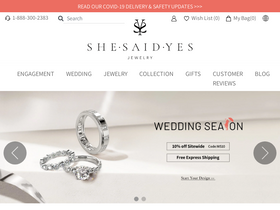'shesaidyes.com' screenshot