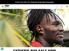 'thehouseofmarley.com' screenshot