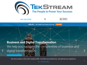 'tekstream.com' screenshot