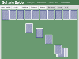 'solitariospider.es' screenshot
