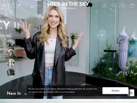 'lucyinthesky.com' screenshot