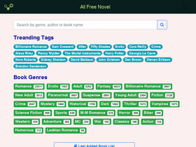 'allfreenovel.com' screenshot